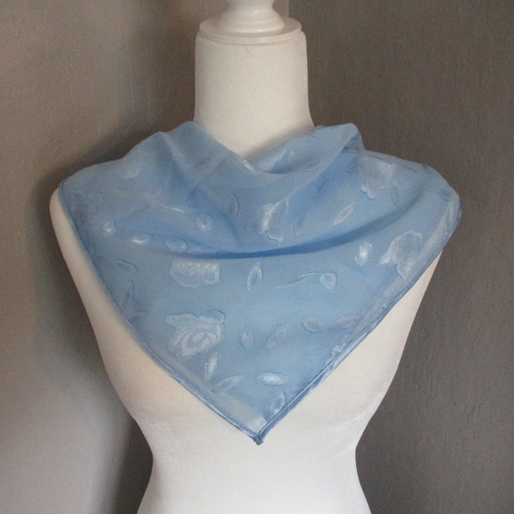 Sheer embossed  1970's scarf